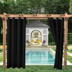Rideaux dext�rieur jardin patio gazebo rideau occultant coupe - vent protection uv r�sistant � la moisissure ...