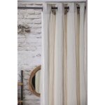 Rideau double gaze � ?illets lin 135x240