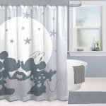Rideau de douche disney mickey et minnie