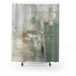 Rideau de douche floraweg peinture � lhuile abstraite 12 crochets imperm�able lavable polyester 180 x ...