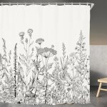 Rideau de douche - jiangzha - 180x180 cm - impermable - anti moisissure - design contemporain