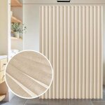 Rideau de douche - pzcc - lin - imperm�able - 180x200 cm - beige