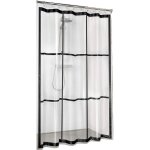 Rideau de douche sans pvc imperm�able rideau pour baignoire et douche couleur : transparent / noir l ...