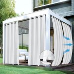 Qelus rideau dext�rieur imperm�able � leau avec ?illets - occultant thermiques blackout - pour pergola ...