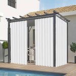 Rideaux dext�rieur imperm�able rideau de porte en accord�on pliss� s�parateur placard pergola douche ...