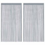 Meilleures rideau fen�tre - rideau en fils 2 pcs 140 x 250 cm gris clair ssdc8443975