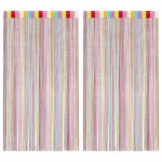 Meilleures rideau fen�tre - rideau en fils 2 pcs 140 x 250 cm multicolore ssdc6811522