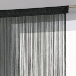 Rideau fil 90 x 200 cm atmosphéra - noir Rideau fil 90 x 200 cm atmosphéra - noir