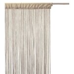 Rideau fils - atmosphera - 90 x 200 cm - lin - uni - contemporain - voilage