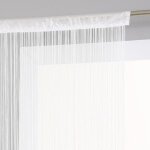 Rideau fil 90 x 200 cm atmosphra - blanc