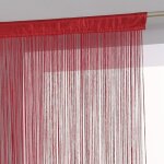Rideau fil 90 x 200 cm atmosphra - rouge