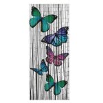Rideaux fils - maximex - rideau en bambou imprimé papillons - multicolore - 90x200 cm Rideaux fils - maximex - rideau en bambou imprimé papillons - multicolore - 90x200 cm