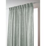 Rideau galon fronceur 140 x 240 cm ? double gaze de coton ? ga�a eucalyptus