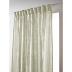 Rideau galon fronceur 140 x 240 cm - double gaze de coton - uni ga�a vert d?eau