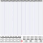 Rideau  lanire pvc - vevor - 1524x2134 cm - rideau lamelles transparent - pour portes de chambre froide ...