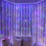 Rideau lumineux à led guirlande lumineuse pour rideau de fenêtre 3 m x 3 m 300 led étanche avec luminosité ... Rideau lumineux à led guirlande lumineuse pour rideau de fenêtre 3 m x 3 m 300 led étanche avec luminosité ...