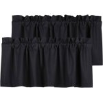 Rideaux occultants  cantonnire impermables souples avec passe - tringle pour fentre de cuisine et ...