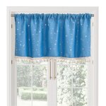 Rideau occultant court - 1 pi�ce 40x60cm - bleu - convient pour petites fen�tres �tiquette