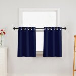 Rideaux occultants court 2 pièces de thermique unicolore draperies à oeillets bloquer anti - uv pour ... Rideaux occultants court 2 pièces de thermique unicolore draperies à oeillets bloquer anti - uv pour ...