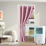 Rideaux occultants a oeillets rose 86x203 cm rideau de porte doublure anti - lumière lavable pour porte ... Rideaux occultants a oeillets rose 86x203 cm rideau de porte doublure anti - lumière lavable pour porte ...