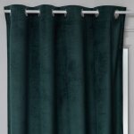 Rideau occultant otto velours vert cdre 140x260cm - atmosphera createur dinterieur