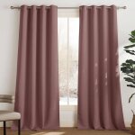 Rideaux occultants - pony dance - 140 x 245 cm - rose - 2 pi�ces - isolation thermique