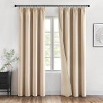 Rideau occultant thermique isolants anti froid et chaleur galon fronceur tenture opaque beige 140x245 ... Rideau occultant thermique isolants anti froid et chaleur galon fronceur tenture opaque beige 140x245 ...
