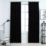 Rideau occultant - vidaxl - velours - noir - 140x225 cm - lavable en machine Rideau occultant - vidaxl - velours - noir - 140x225 cm - lavable en machine