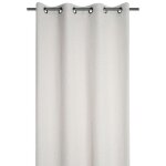 Rideau � oeillets doux - effet bouclette naturel 140x260 cm