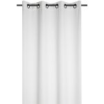 Rideau � oeillets en velours c�tel� ecru 140x260 cm