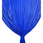 Rideau perl� doux mariel � en tissu doux anti - bruit anti - bruit insectes avec fils bleu cm. 100x220 ...
