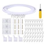 De rideau de plafond pliable de 5m�tres rail de rideau de plafond flexible rail de rideau accessoires ...