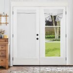 Rideau de porte adhésif occultants long 66x168cm blanc isolation thermique rideau opaque intimité facile ... Rideau de porte adhésif occultants long 66x168cm blanc isolation thermique rideau opaque intimité facile ...