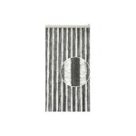 Rideaux de porte chenille : xs blanc / gris 56 x 185 cm