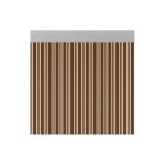 Rideau de porte modele ferrara opaque marron - ivoire couleur 90x210cm m63122 acudam
