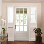 Rideau de porte voilage blanc avec passe tringle double 63. 5x102cm 2 tiges à ressort incluses lavable ... Rideau de porte voilage blanc avec passe tringle double 63. 5x102cm 2 tiges à ressort incluses lavable ...