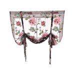 Rideau romain  tringle relevable pour cuisine salle de bain fentre cantonnire en voile transparent ...