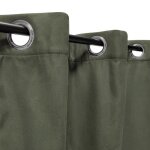 Rideau thermique su�dine doubl� polaire 140x240cm pr�t a poser dylrev kaki