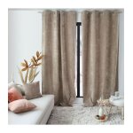 Rideau thermique velours doubl� polaire 140�260 cm - occultant - naturel (beige)
