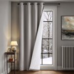 Rideau - underscore - velours gris - thermique - isolant phonique - occultant 132x260cm