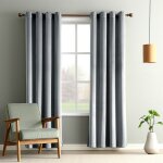 Rideaux de velours lot de 2 rideau salon occultant - 132x213cm - gris - draperies thermique pour chambre ... Rideaux de velours lot de 2 rideau salon occultant - 132x213cm - gris - draperies thermique pour chambre ...