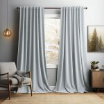 Rideaux de velours lot de 2 rideau salon occultant - 132x305cm - blanc - draperies thermique pour chambre ... Rideaux de velours lot de 2 rideau salon occultant - 132x305cm - blanc - draperies thermique pour chambre ...