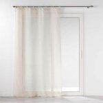 Rideau voilage  nouettes norine 140x240cm naturel