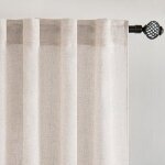 Rideau voile moderne en lin trans pour deux portes de balcon - salon chambre À coucher - lot de 2 lin ... Rideau voile moderne en lin trans pour deux portes de balcon - salon chambre À coucher - lot de 2 lin ...
