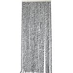 Rideau - werka pro - chenille - 90 x 220 cm - anti - uv - couleurs noir gris blanc