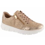 Rieker n1316 - 90 ? baskets femme beige en cuir � lacets