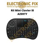 Rii mini clavier i8 wireless azerty ergonomique sans fil touchpad pour smart tv mini pc htpc