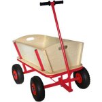 Rijoka chariot de jardin en bois - pneu pneumatique - charge maximale de 100 kg - capacit� 100l - 92x60x100cm ...