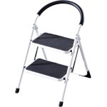 Rijoka escabeau 2 marches pliable - escalier de mnage - 150kg capacit de charge - marches antidrapantes ...