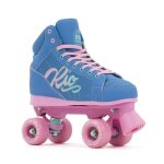 Roller quad - rio roller - lumina - bleu - rose - pour enfants  partir de 5 ans